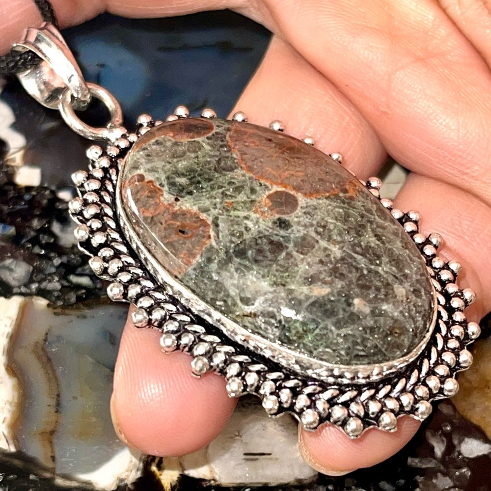 Que Sera Galaxy Rhyolite Pendant 2 1/2”